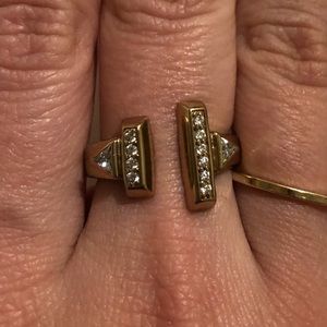 Melinda Maria gold plated ring size 7